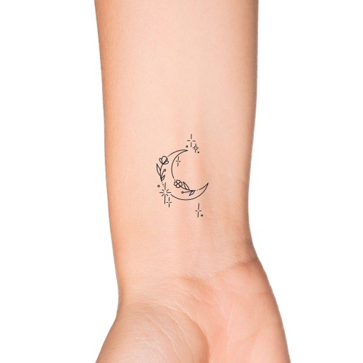 crescent moon tattoo ideas 0016