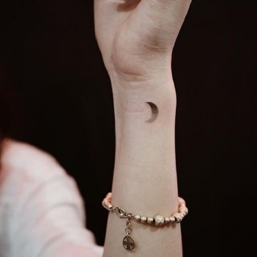 crescent moon tattoo ideas 0036