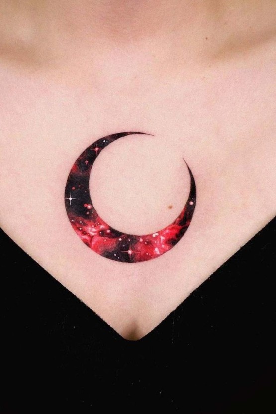 crescent moon tattoo ideas 0094