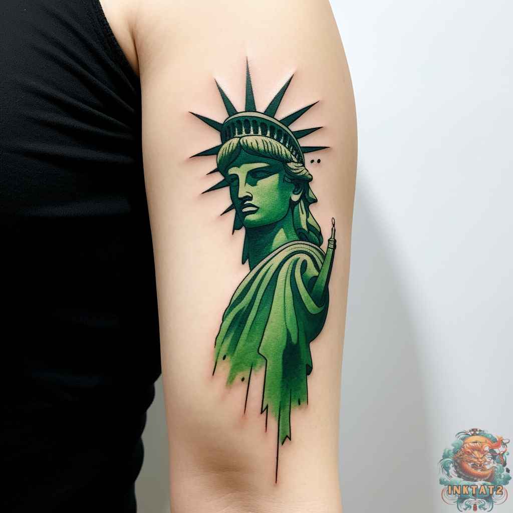 custom Statue of Liberty tattoo patterns