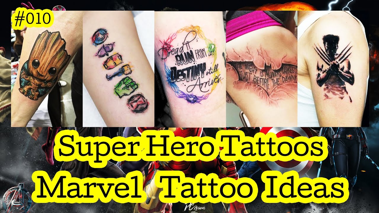 custom superhero tattoo ideas.