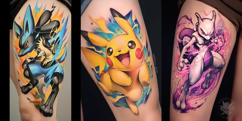 cute Pokemon tattoo styles