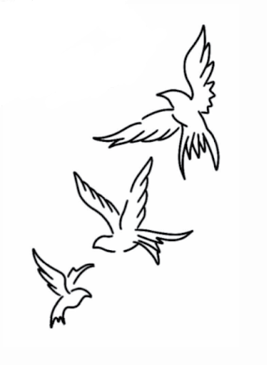 cute small bird tattoo concepts