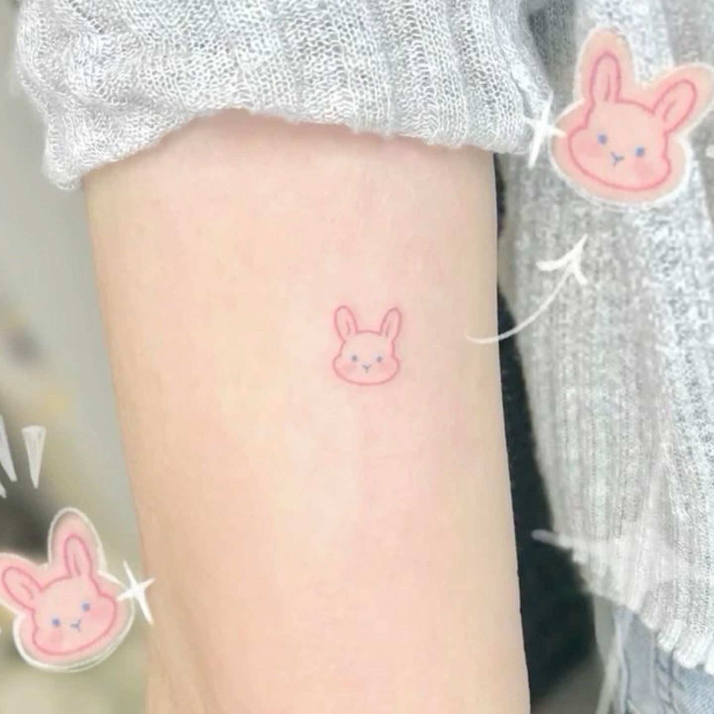 cute small bunny tattoo ideas