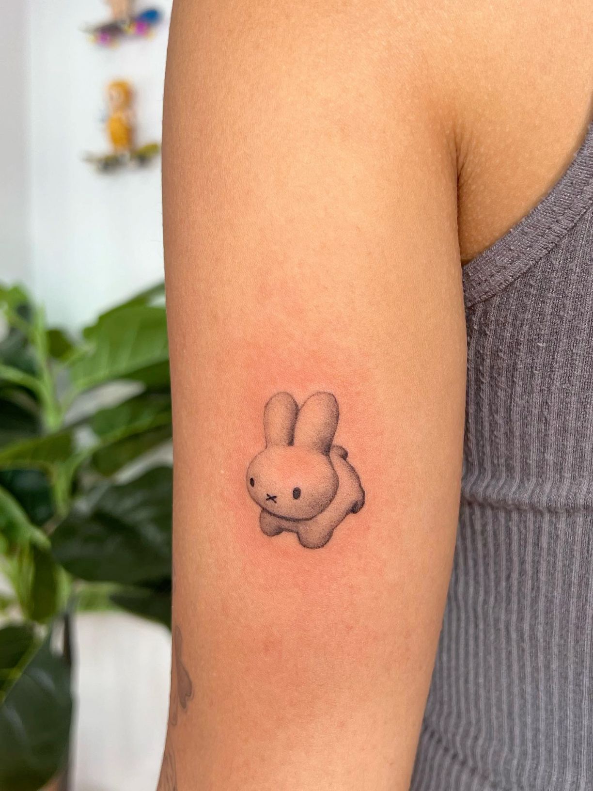 cute small bunny tattoo 0011