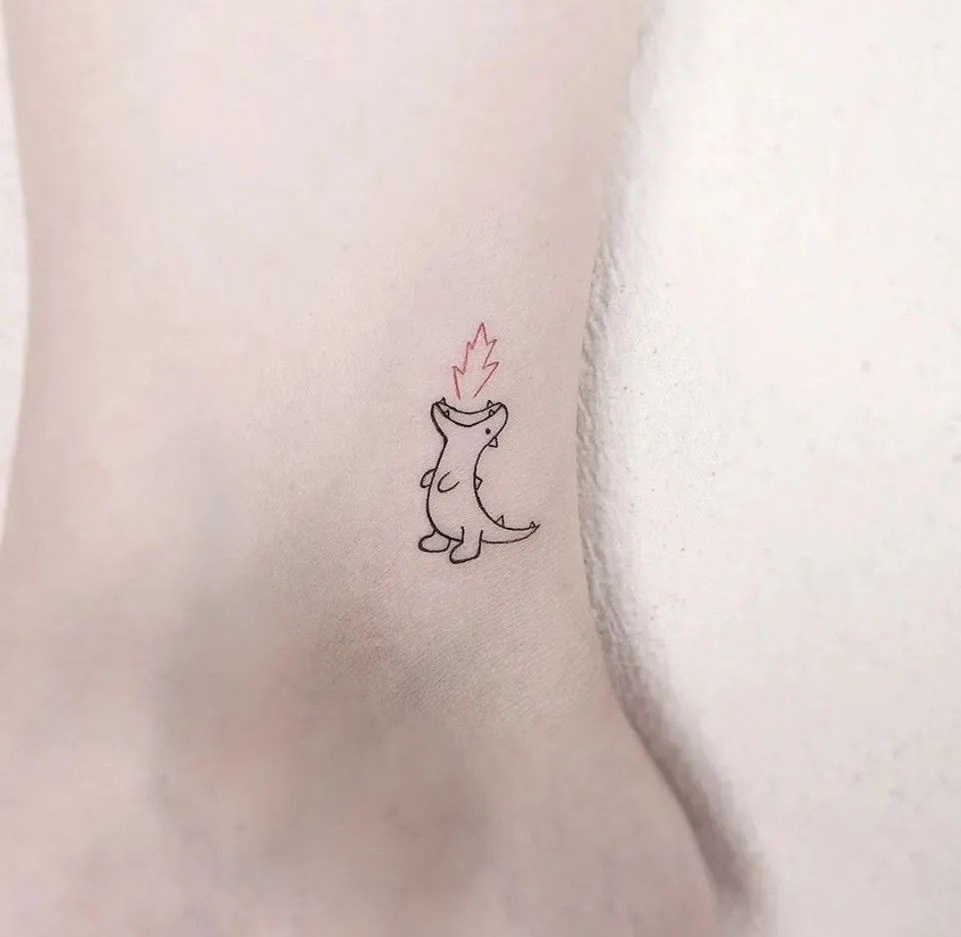 cute small dinosaur tattoo ideas