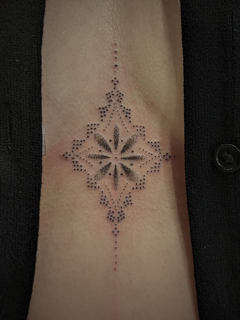 cute small sternum tattoo 0013