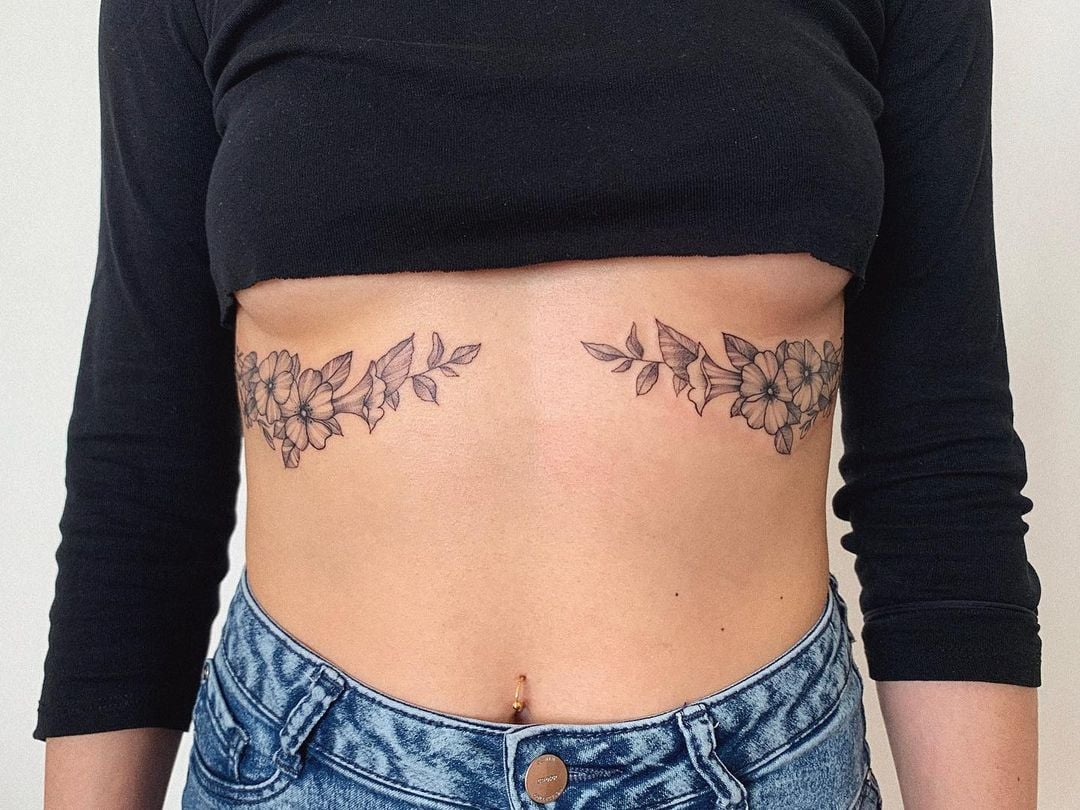 cute small sternum tattoo 0018