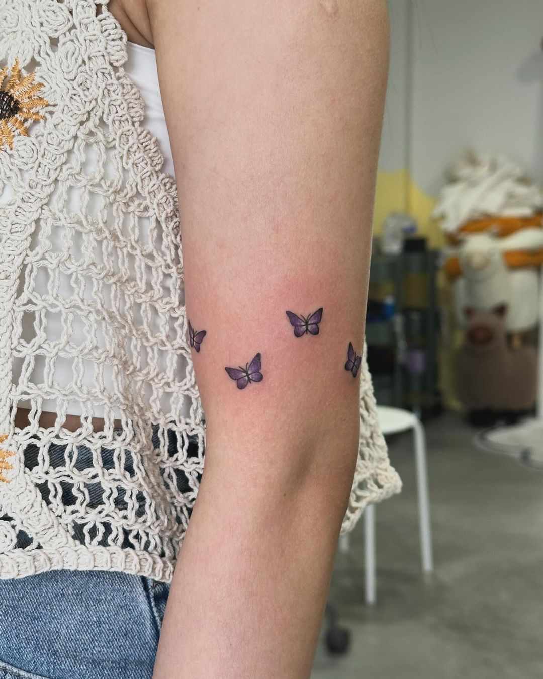 cute small sternum tattoo 0089