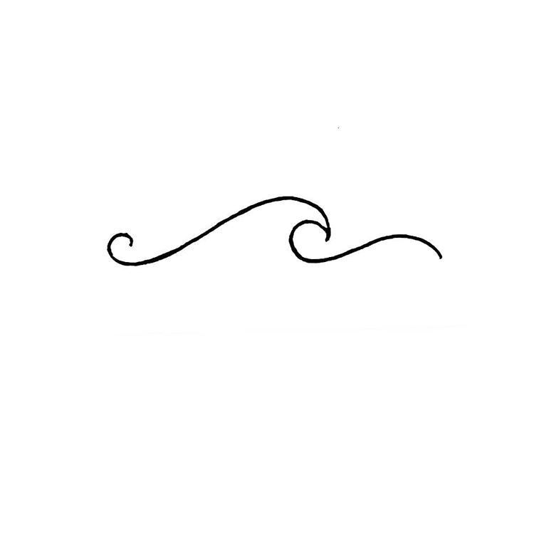 cute small wave tattoo styles