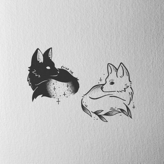 cute wolf tattoo ideas