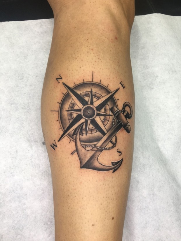 delicate anchor tattoo ideas for ankles