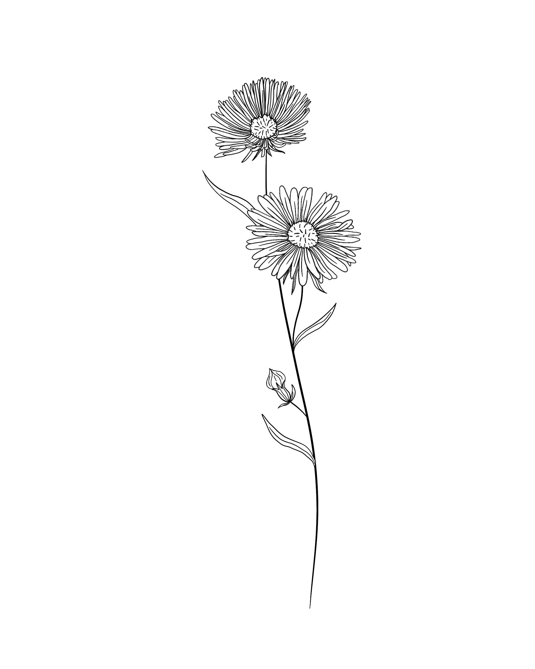 delicate daisy tattoo ideas