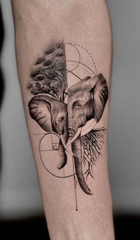 delicate elephant tattoo ideas for women