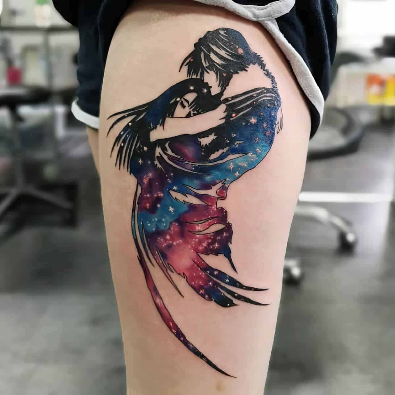 delicate Final Fantasy tattoo styles.