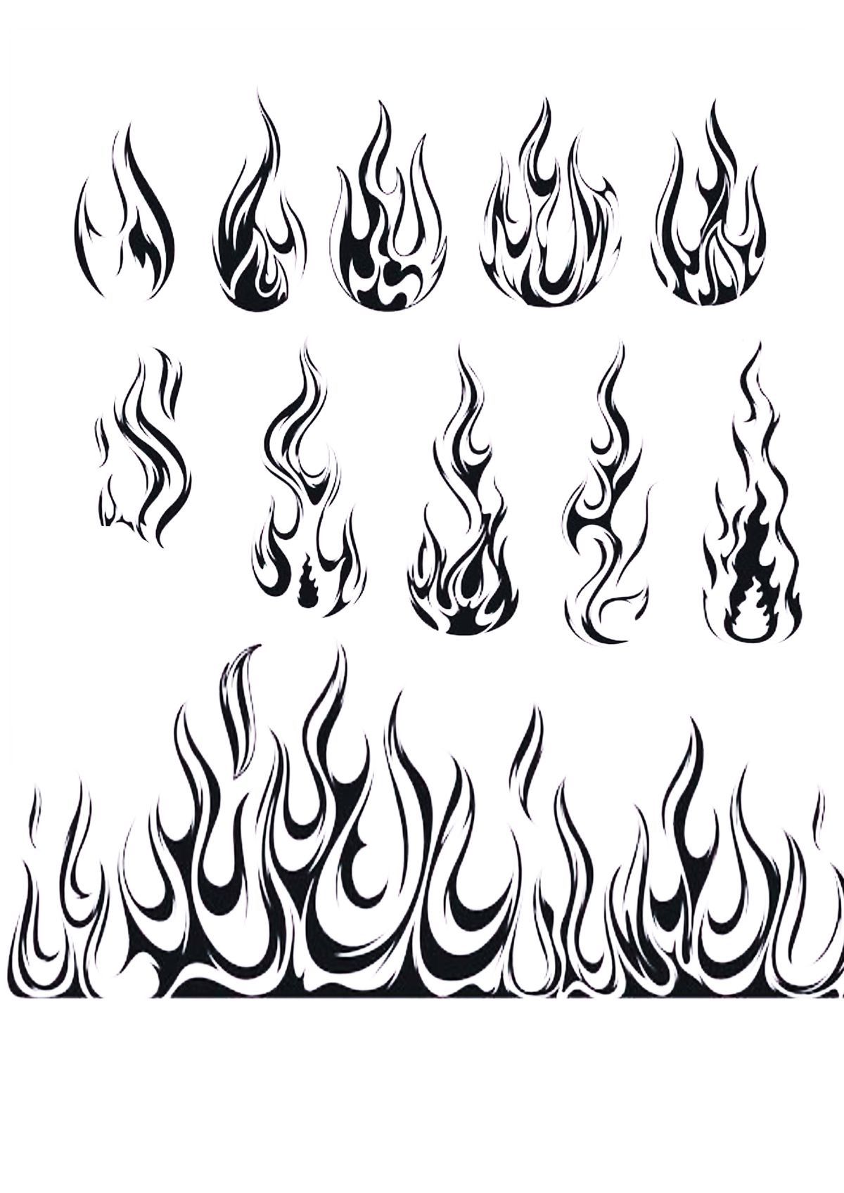 delicate flame tattoo options