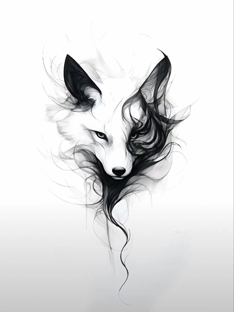 delicate fox tattoo ideas