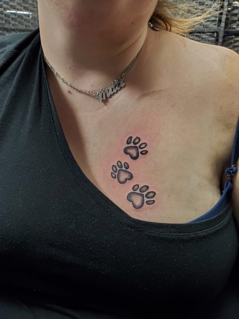 delicate pet memorial tattoo ideas