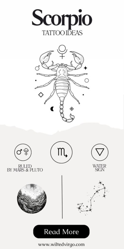 delicate scorpio tattoo ideas for small spaces