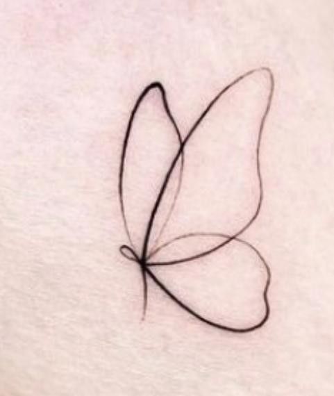 delicate small butterfly tattoo ideas