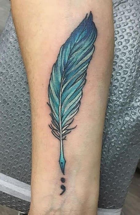 delicate small feather tattoo styles