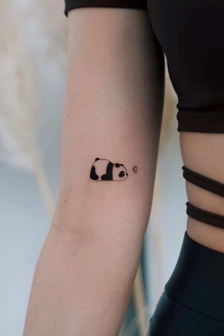 delicate small panda tattoo styles