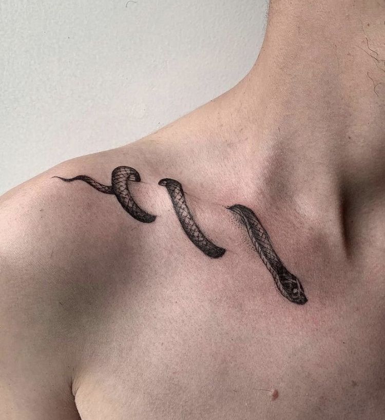 delicate snake tattoo designs