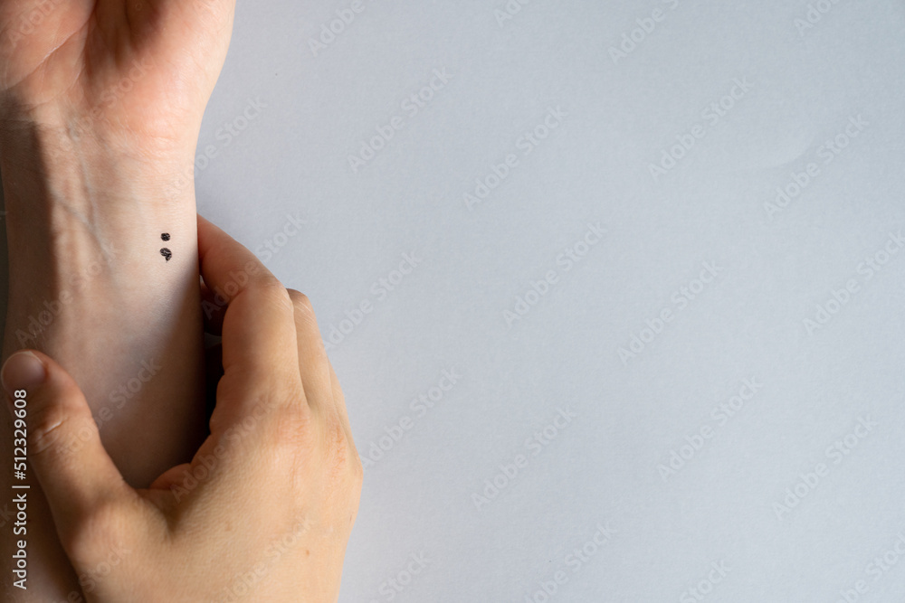 depression Semicolon tattoo ideas 0022