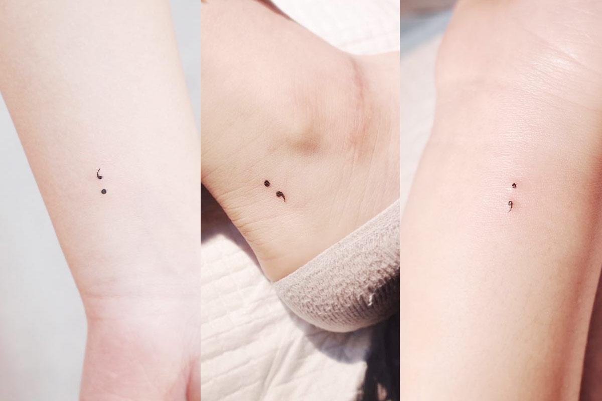 depression Semicolon tattoo ideas 0027