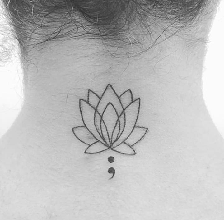 depression Semicolon tattoo ideas 0047