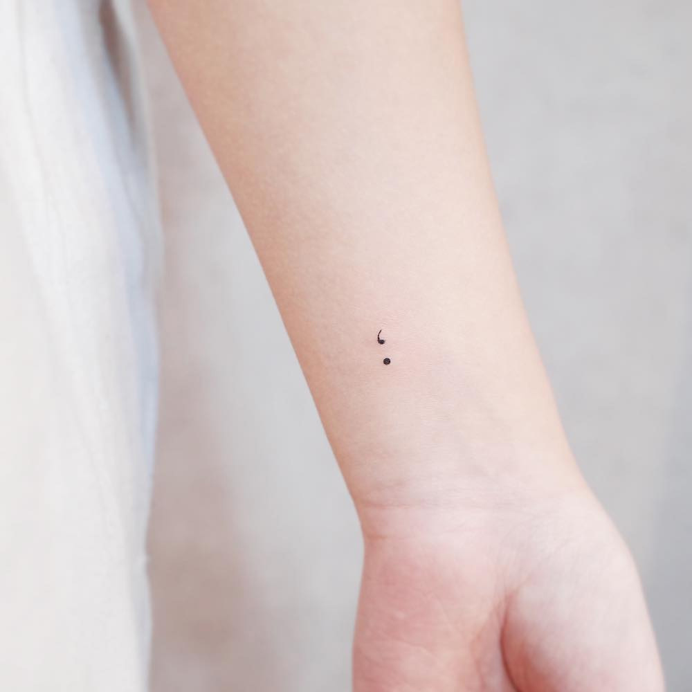 depression Semicolon tattoo ideas 0061