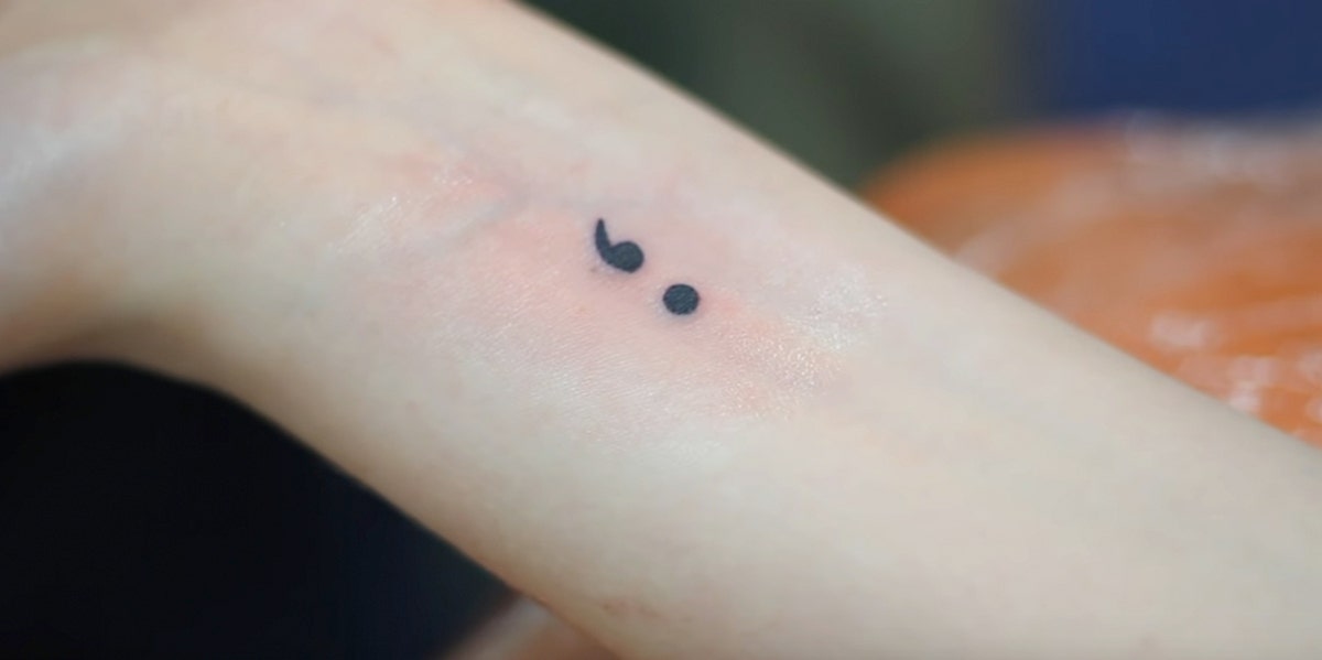 depression Semicolon tattoo ideas 0078