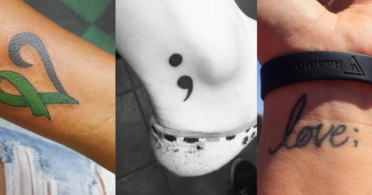 depression Semicolon tattoo ideas 0089