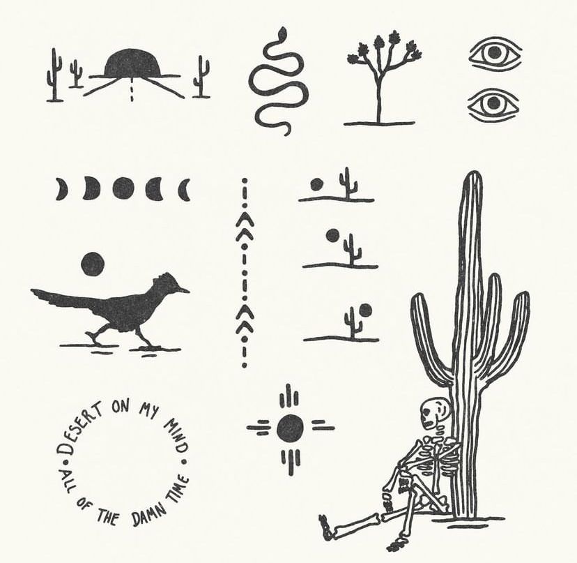 desert landscape tattoo concepts