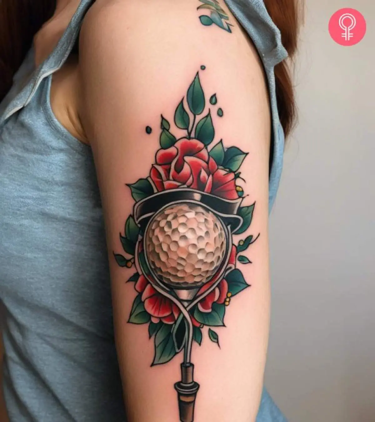 detailed golf tattoo ideas with intricate patterns