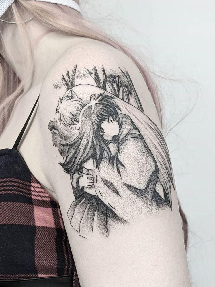 detailed Inuyasha tattoo ideas