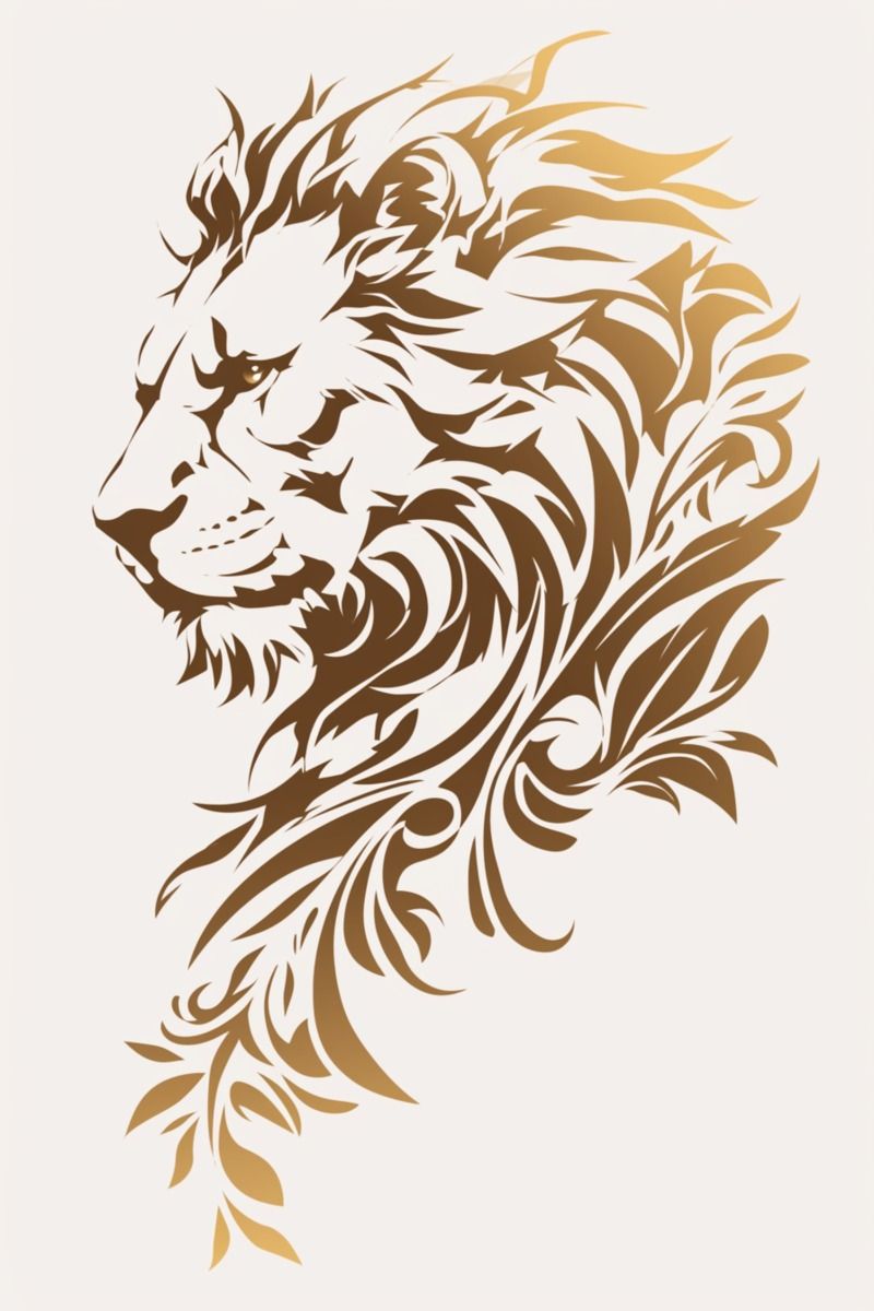 detailed lion tattoo ideas