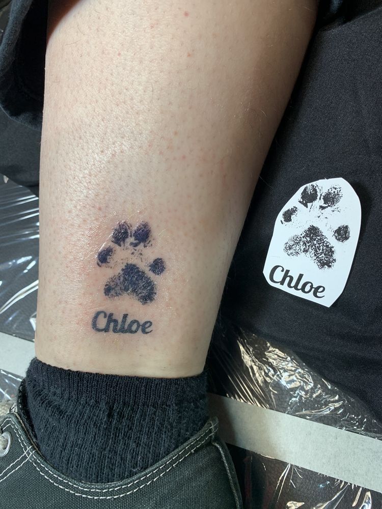 dog paw print tattoo ideas 0067