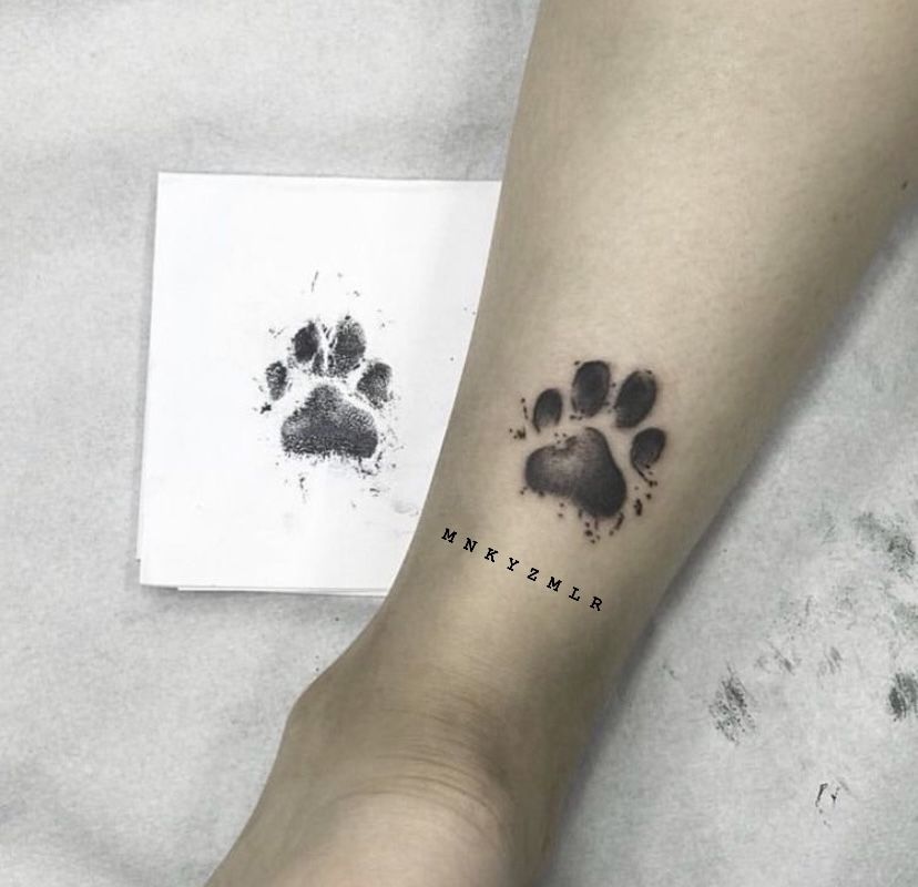 dog paw tattoo ideas 0085