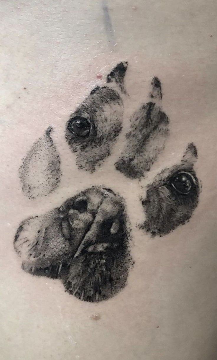 dog paw tattoo ideas 0095