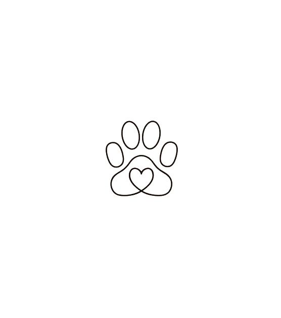 Dog paw tattoos ideas 0030