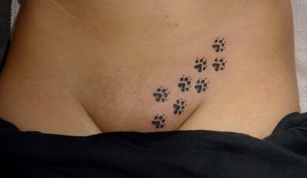 Dog paw tattoos ideas 0053