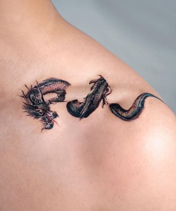 dragon tattoo ideas for men