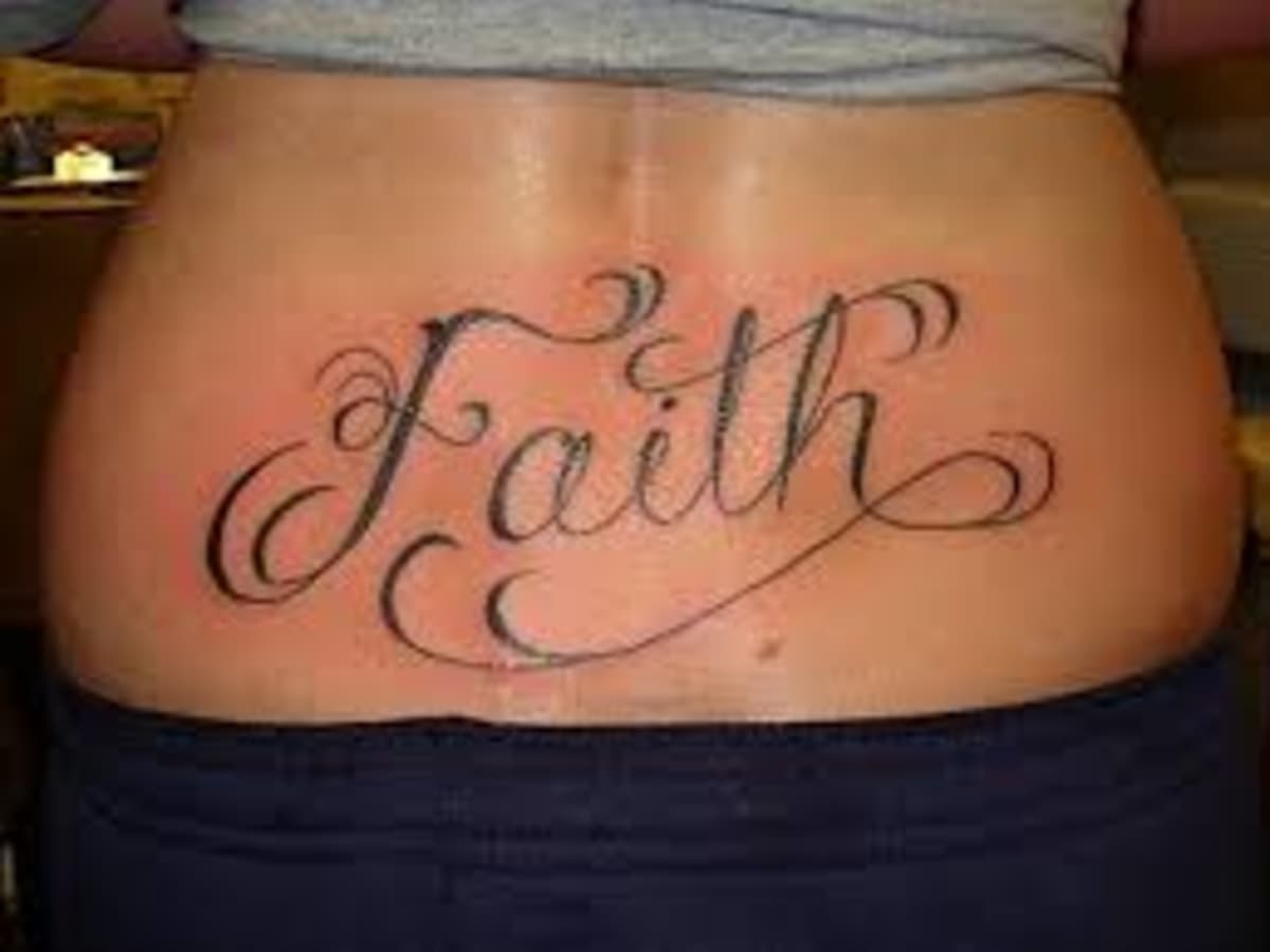 elegant faith tattoo suggestions.