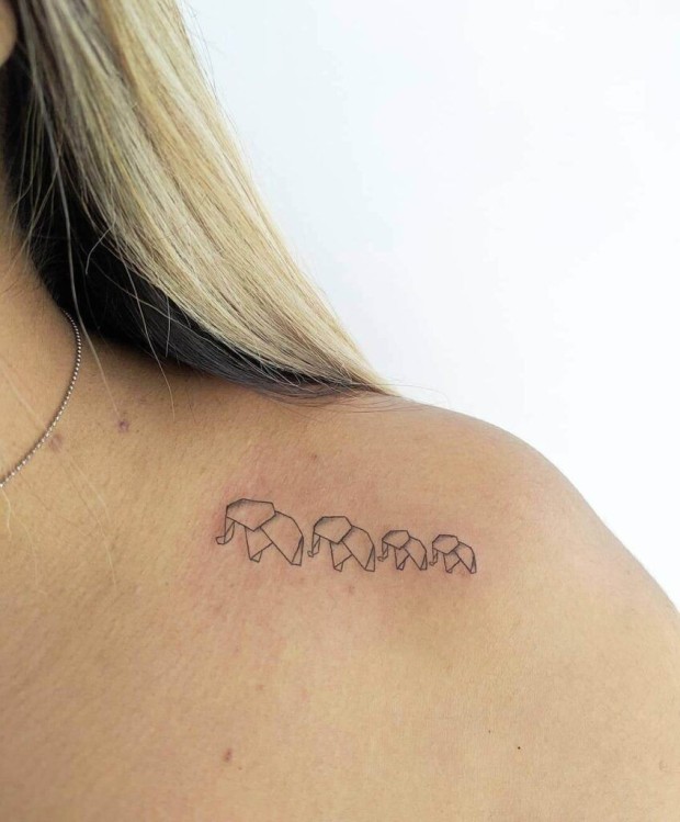 elegant family first tattoo variations