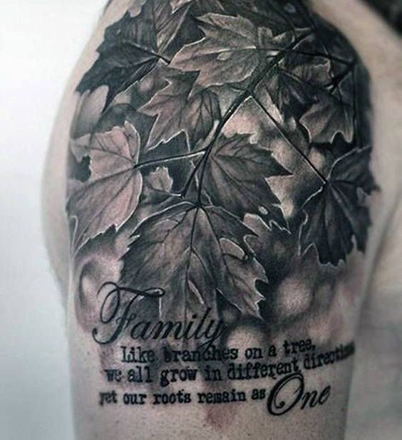 elegant family tree tattoo inspiration