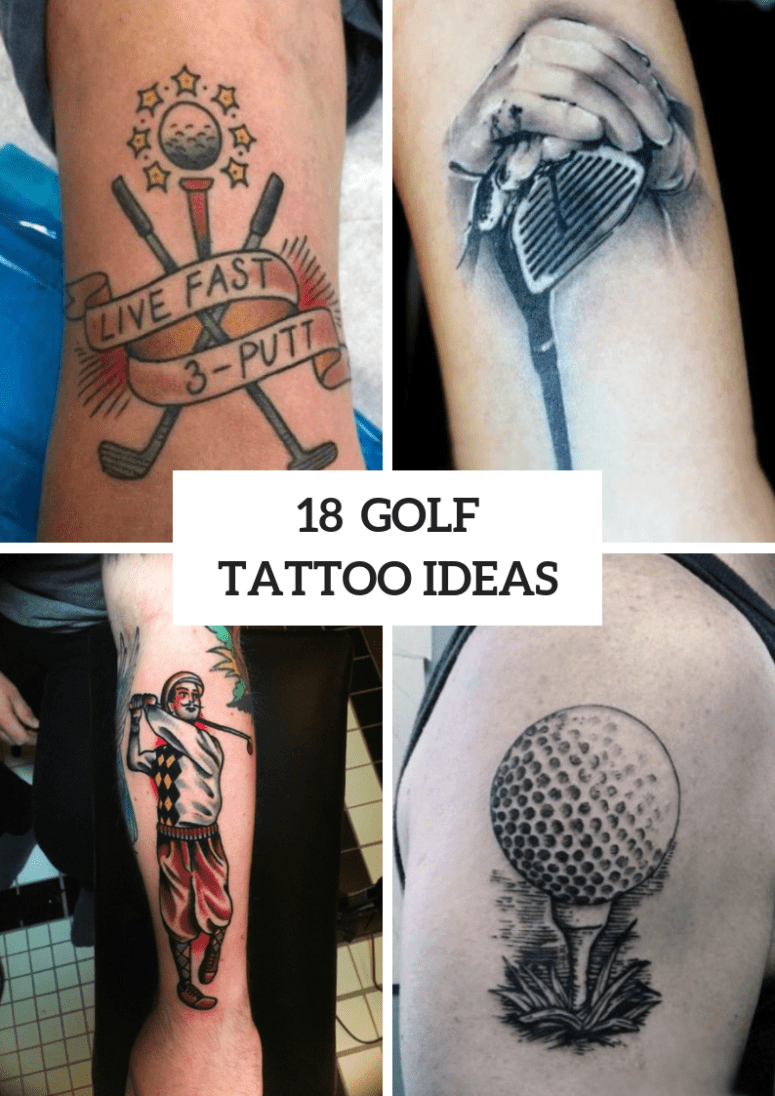 elegant golf tattoo ideas with symbolism