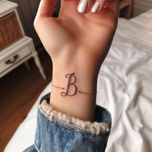 elegant letter tattoo ideas for minimalists