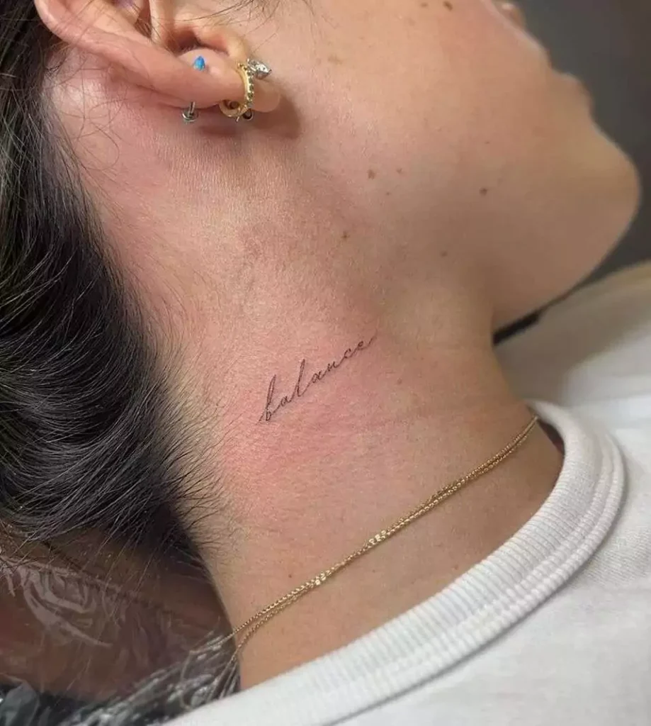 elegant neck tattoo designs