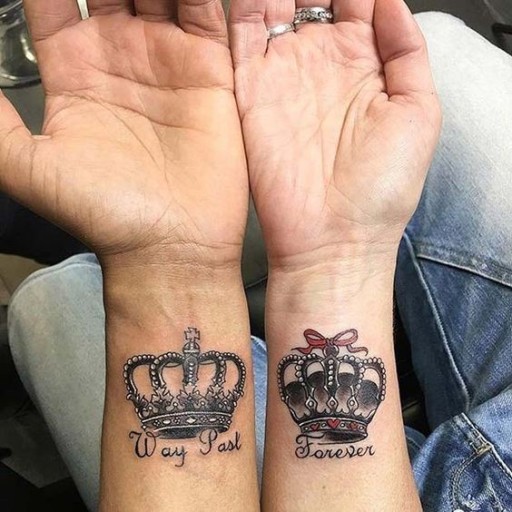 elegant small couple tattoo ideas for romantic couples